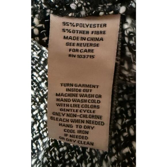 Nanette Lepore Boucle Tweed Coat Blazer Jacket, Black & White, Women's XL - Picture 7 of 7